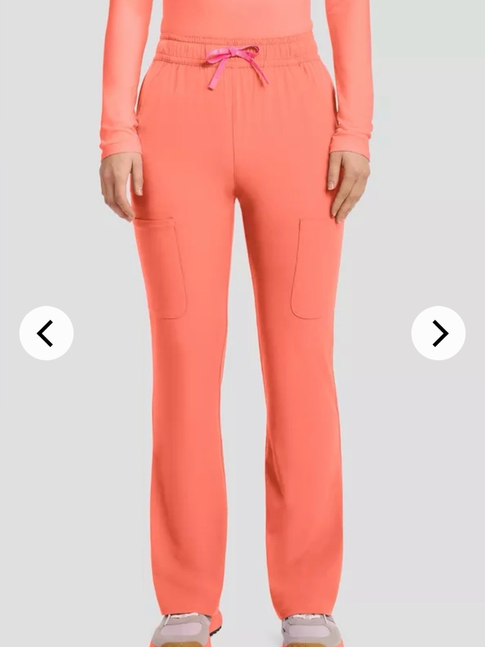 Med Couture Coral Drawstring Pocket Track Pants
